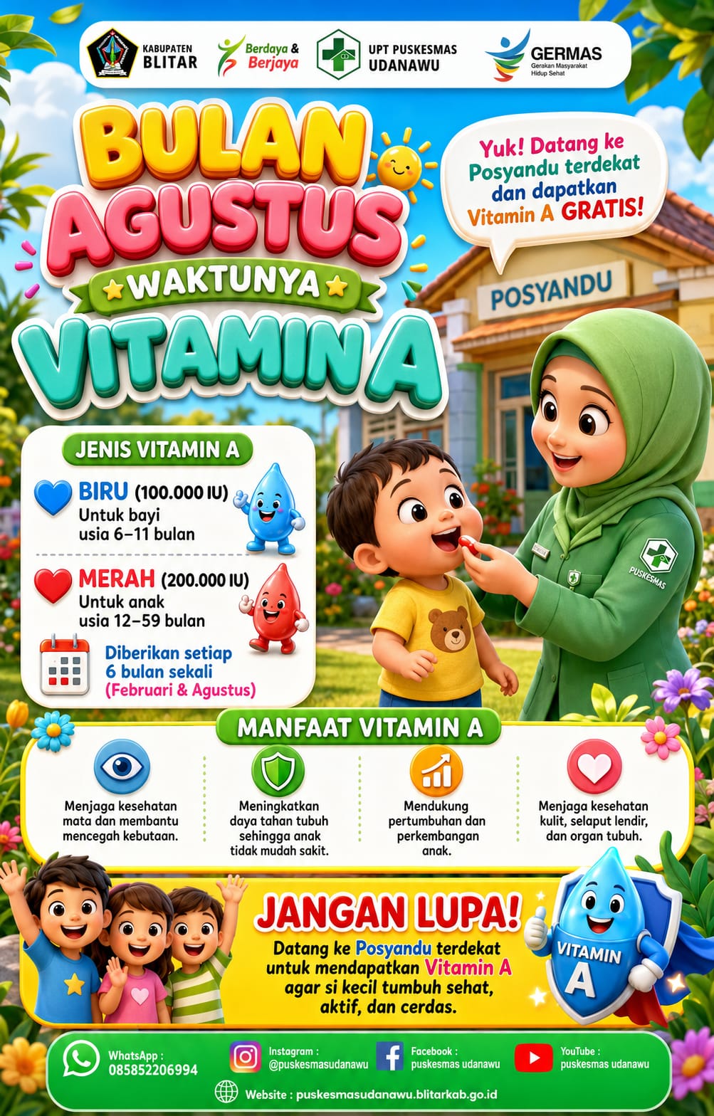Bulan Agustus Waktunya Vitamin A